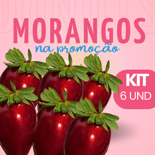 Kit 6 Morangos do Amor